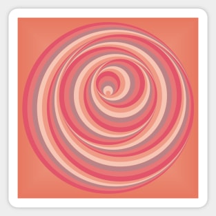 Falling in a Pink Strawberry Cream Whirl Sticker